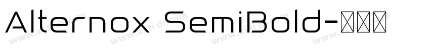 Alternox SemiBold字体转换
